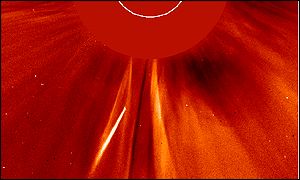 SOHO Satellite Picture Showing Comet Near Sun (NASA)